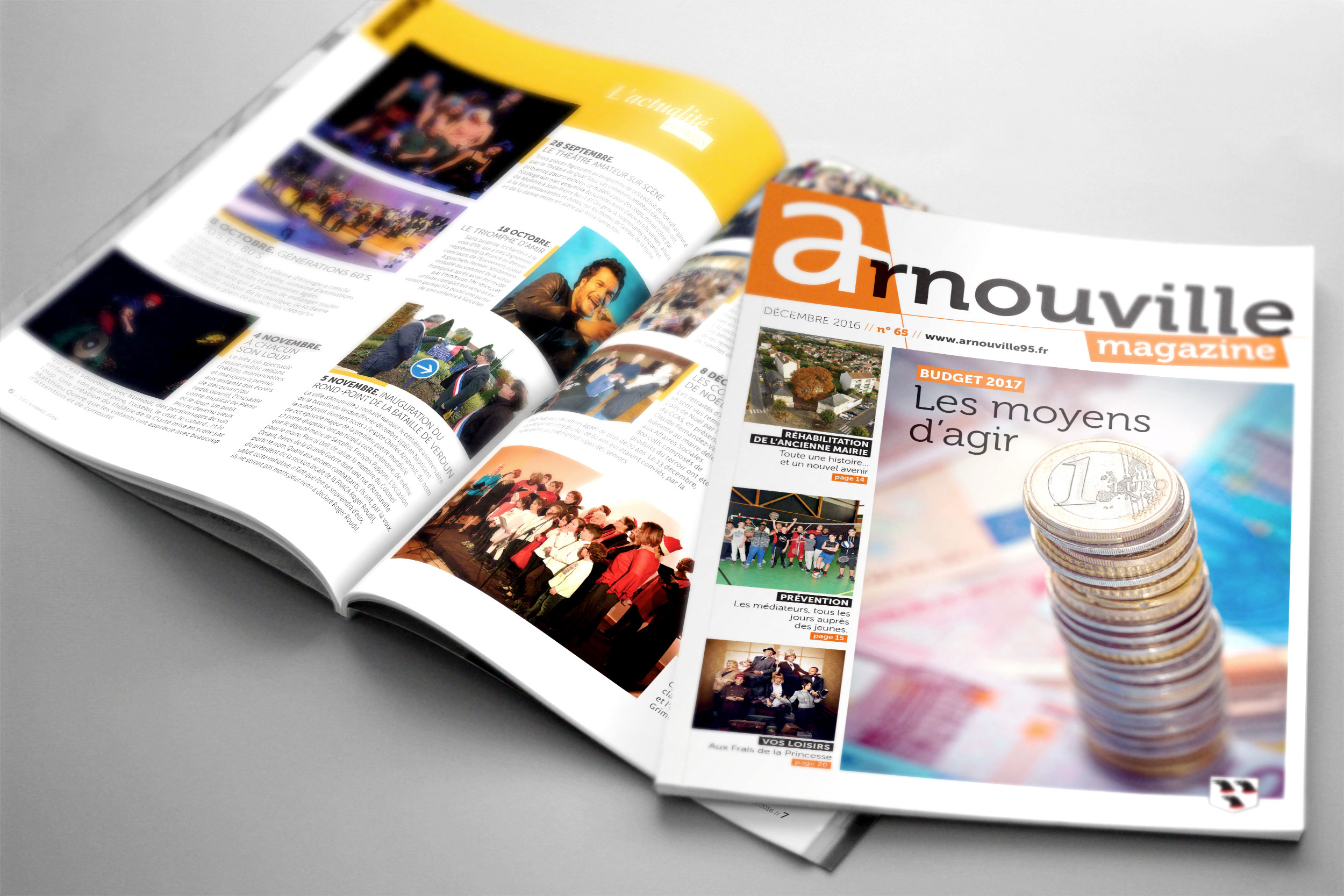Magazine municipal « Arnouville magazine »